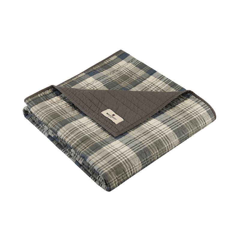 Woolrich Tasha Cotton Thread Count Printed Quilted Throw 50x70"