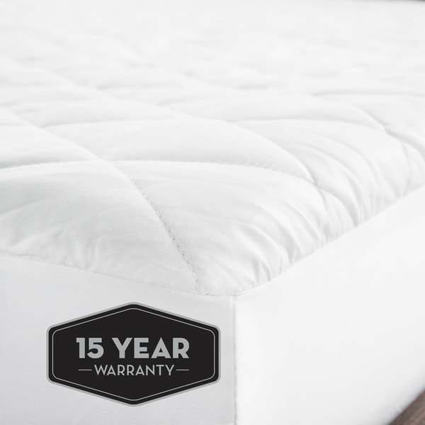 MALOUF Sleep Tite Smooth 100-Percent Waterproof Hypoallergenic Mattress Protector with 15-Year Warranty Full Size