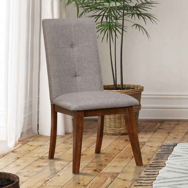 Furniture Of America Katrin Grey Tufted Dining Chairs Set 2 Furniture Of America Katrin Grey Tufted Dining Chairs Set 2