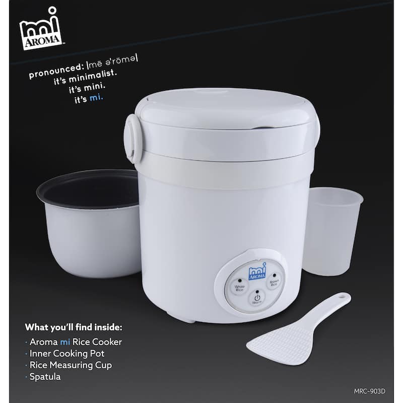 Aroma MRC-903D MI 3-Cup Digital Cool Touch Rice Cooker