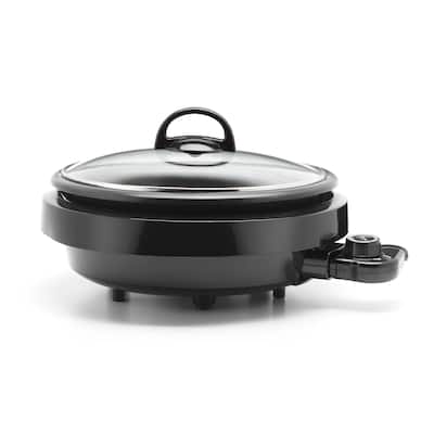 Aroma ASP-137B Black 3-quart 3-In-1 Grillet