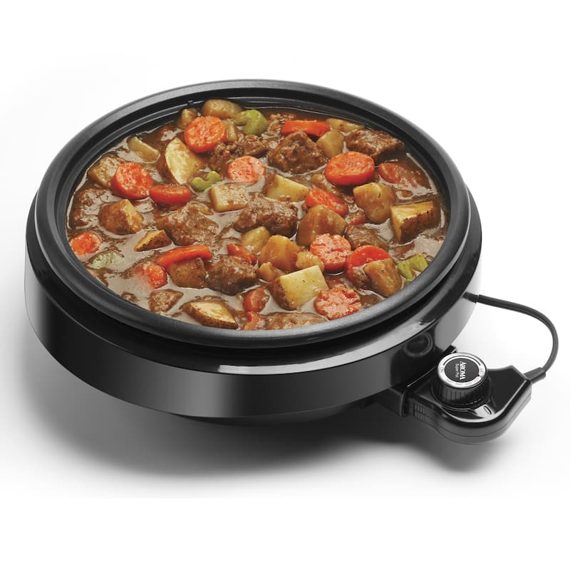 Aroma ASP-137B Black 3-quart 3-In-1 Grillet