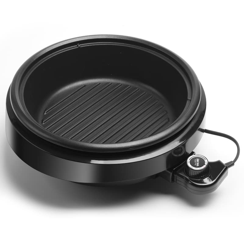 Aroma ASP-137B Black 3-quart 3-In-1 Grillet