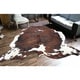 preview thumbnail 1 of 1, Premium Brown/Black/White 100-percent All-natural Argentinean Cow Hide Rug - 5' x 7'