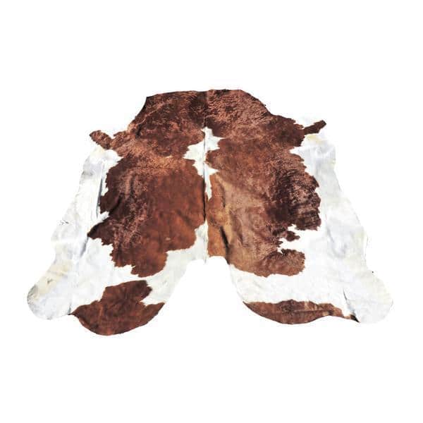 Premium Brown/Black/White 100-percent All-natural Argentinean Cow Hide Rug - 5' x 7'