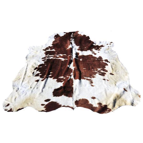 Premium Brown/Black/White 100-percent All-natural Argentinean Cow Hide Rug - 5' x 7'