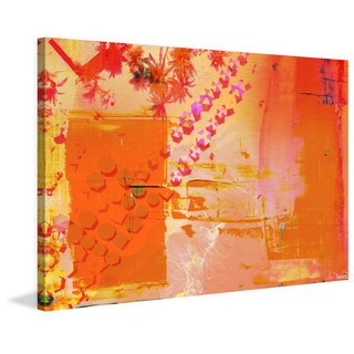 Parvez Taj - 'Orange Glow' Print Wrapped Canvas