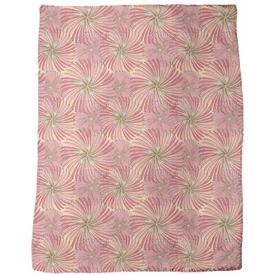 Turning Wheels Apricot Fleece Blanket