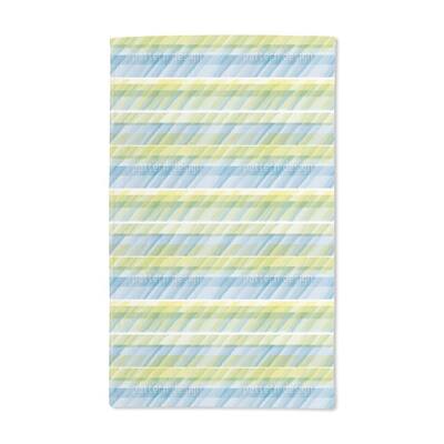 Aqua Stripes Hand Towel (Set of 2)