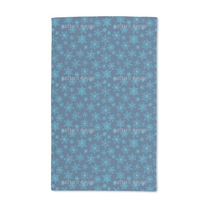 Snowflake Doodles Hand Towel (Set of 2)