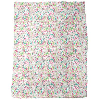 Tadpole and Fish Fleece Blanket