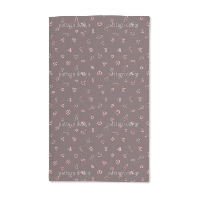 I Love Sweets Hand Towel (Set of 2)