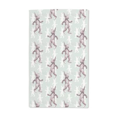 Rabbit Dance Hand Towel (Set of 2)