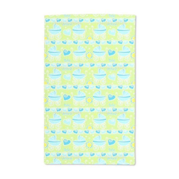 baby blue hand towels
