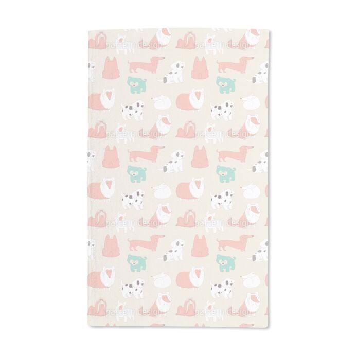 Cute Dogs Hand Towel (Set of 2)