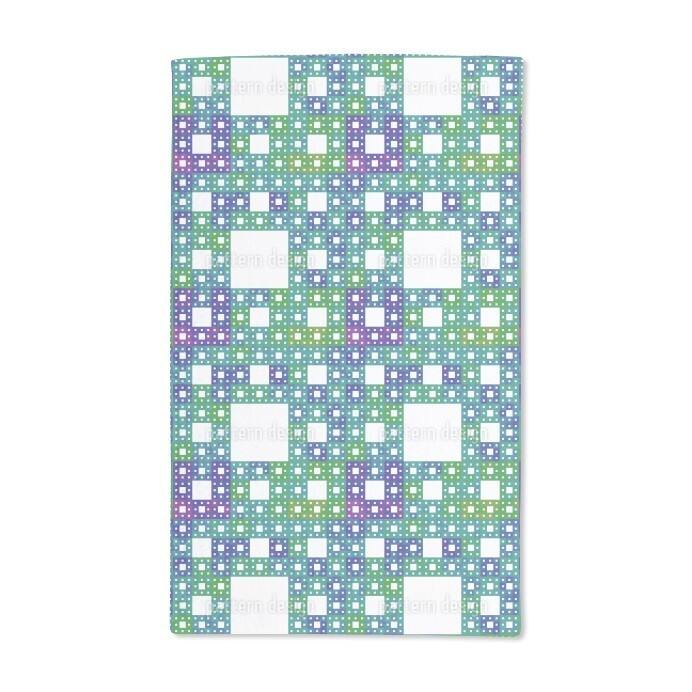 Sierpinsky Quartet Hand Towel (Set of 2)