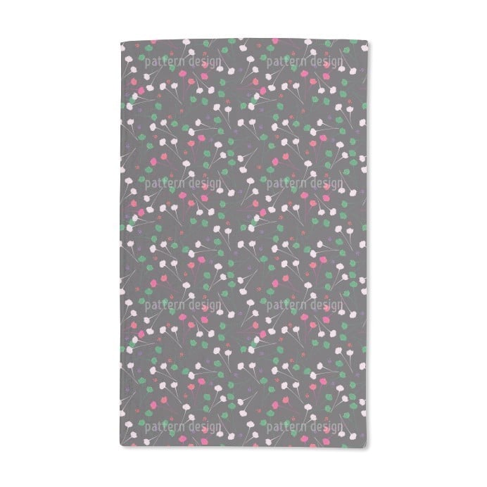 Delicate Flowers at Night Hand Towel (Set of 2)