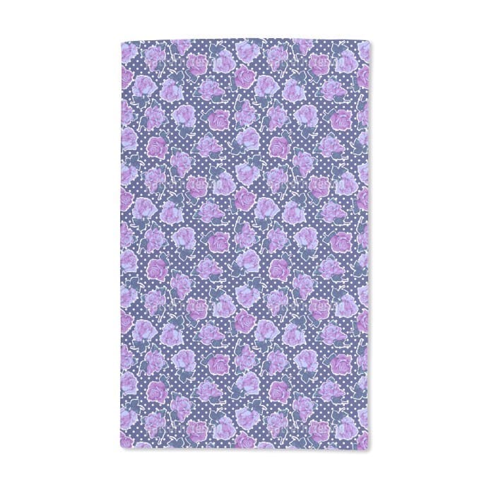 The Navy Roses Hand Towel (Set of 2)