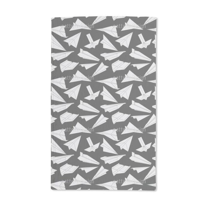 Paper Gliders in Action Hand Towel (Set of 2)
