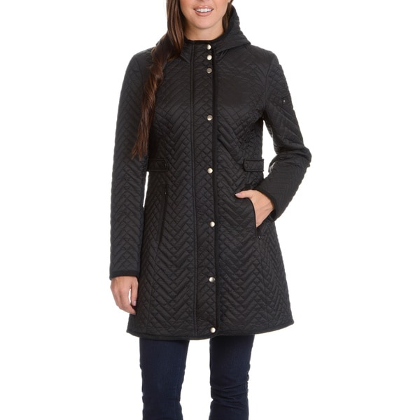 larry levine quilted coat