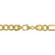 preview thumbnail 2 of 2, Miadora Men's Engravable Figaro-Style Link ID Bracelet in 10k Yellow Gold