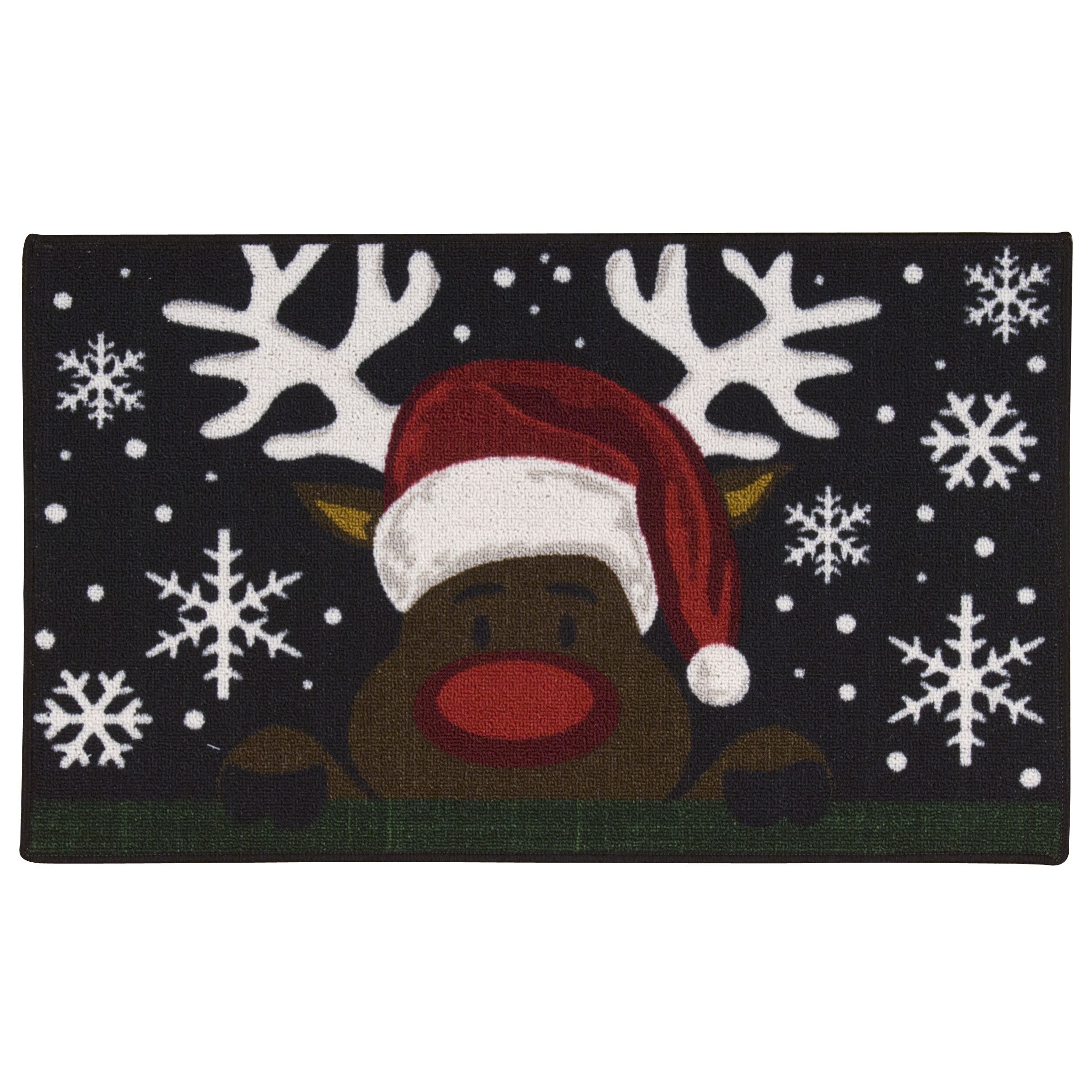 Nourison Essential Elements Reindeer Black Accent Rug - 1'6" x 2'3"