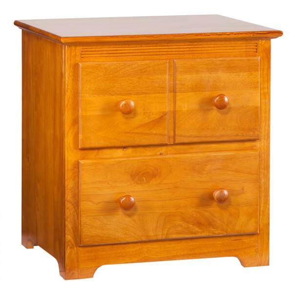 Shop Atlantic Windsor Caramel Latte Wood 2 Drawer Night Stand