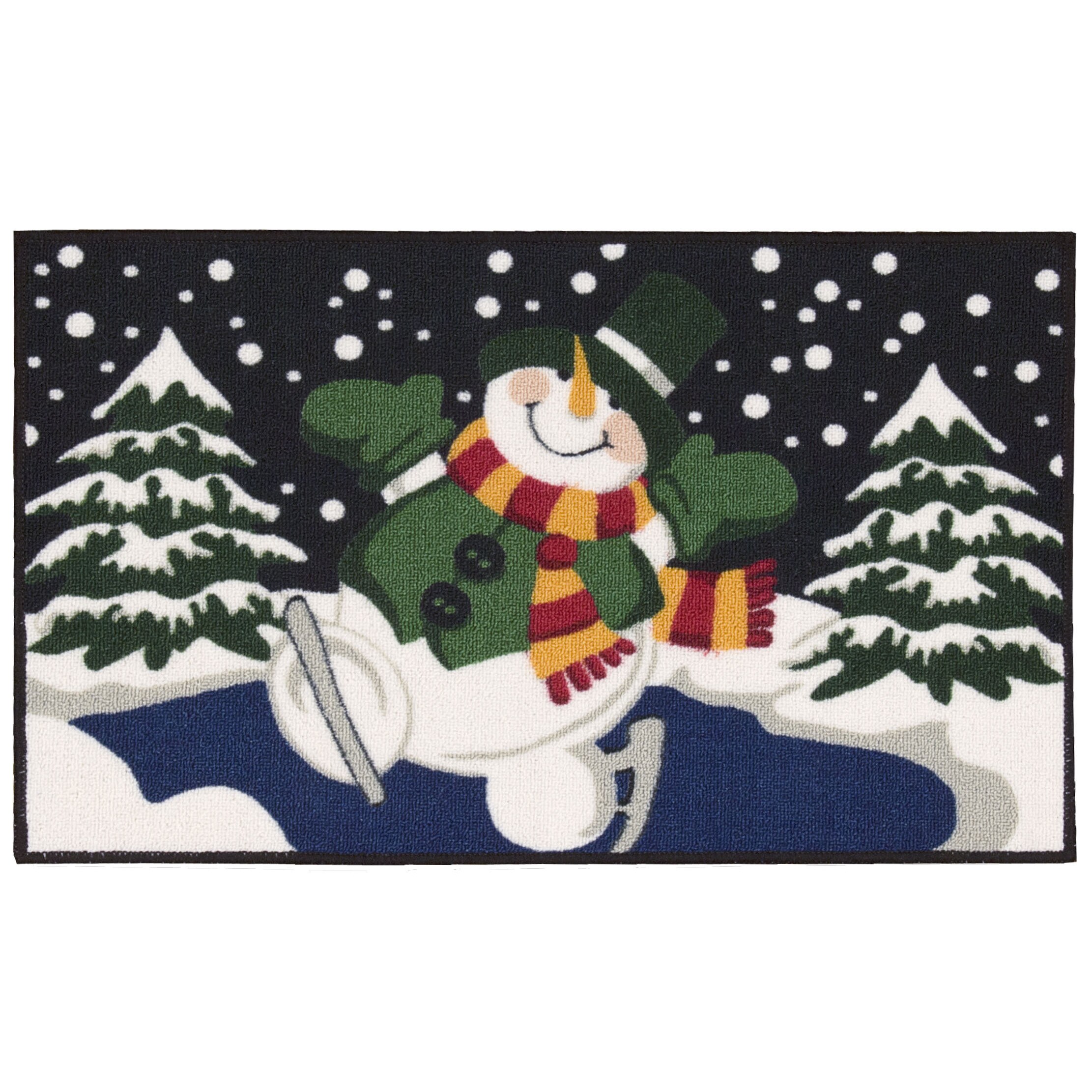 Nourison Essen/Xmas Snowman Doormat Accent Area Rug