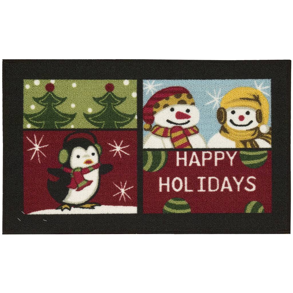 Nourison Essential Elements Happy Holidays Multicolor Accent Rug - 1'6" x 2'3"