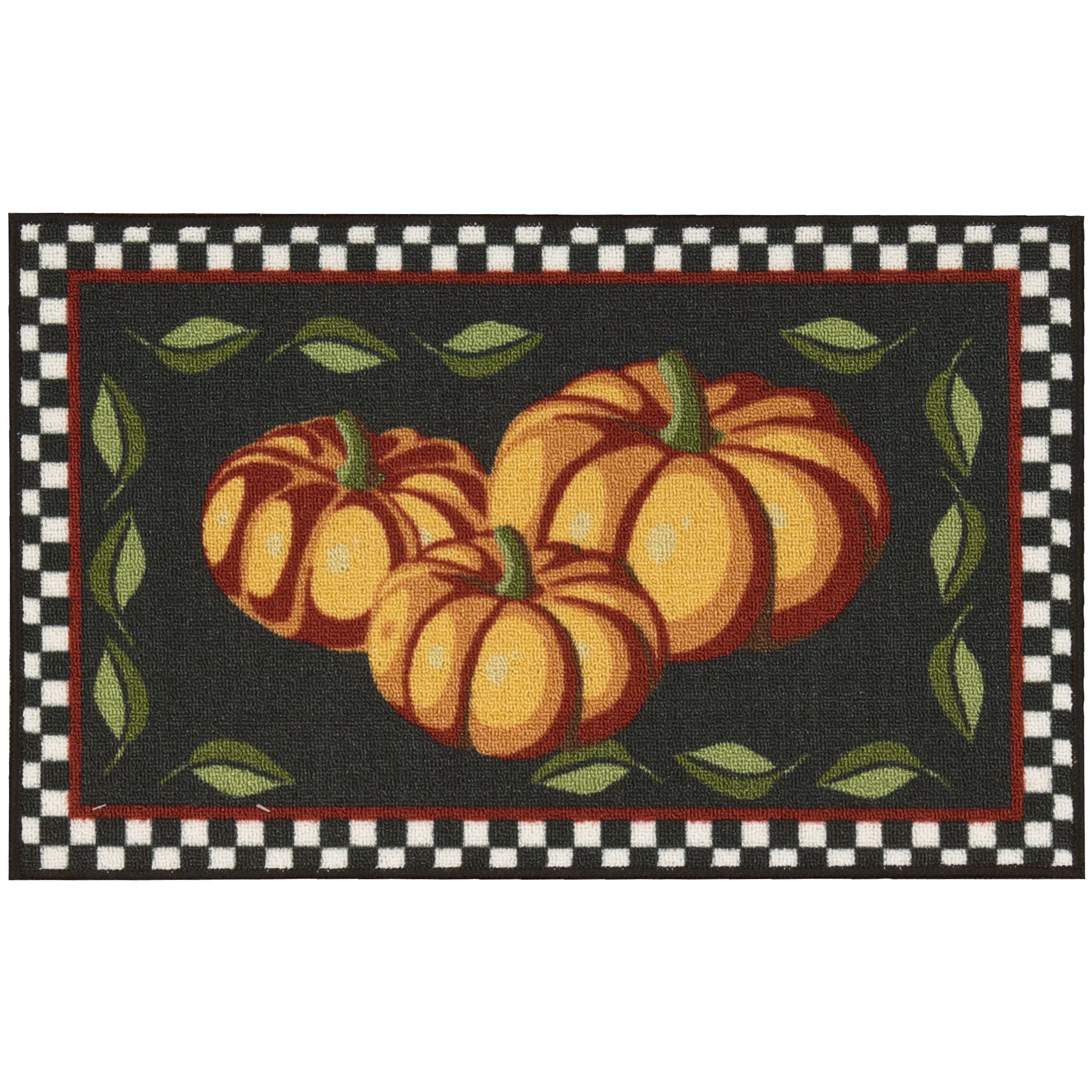 Nourison Essential Elements Pumpkins Black Accent Rug - 1'6" x 2'3"