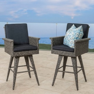 Puerta Wicker Barstool Christopher Knight Home