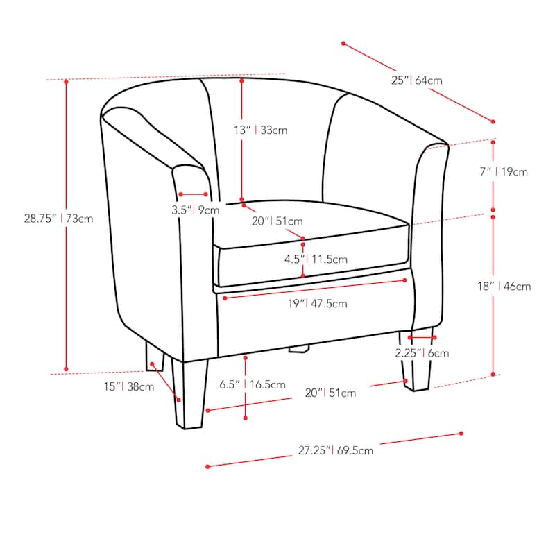 Copper Grove Broadway Velvet Upholstered Tub Chair