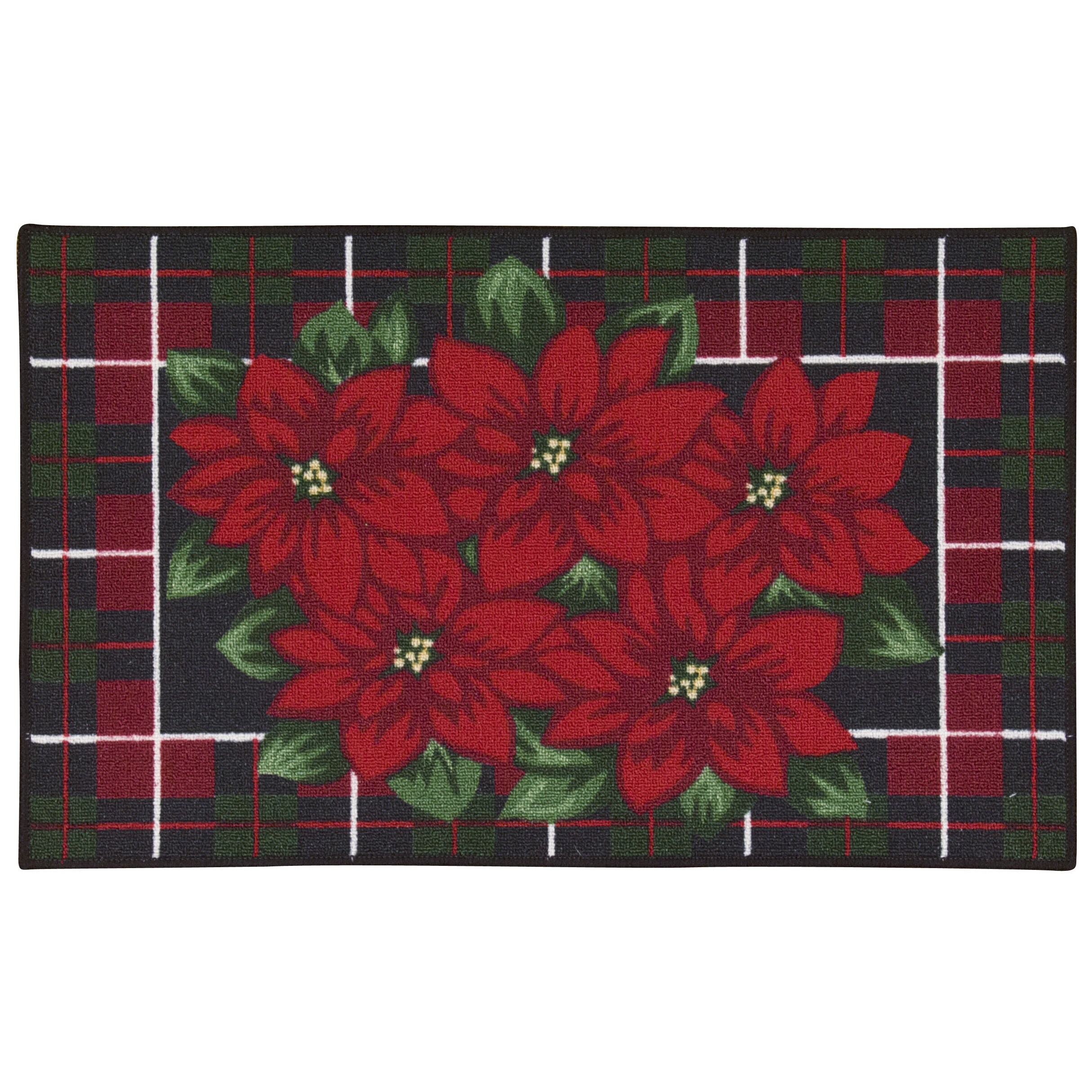 Nourison Essential Elements Poinsettia Green Accent Rug - 1'8" x 2'9"