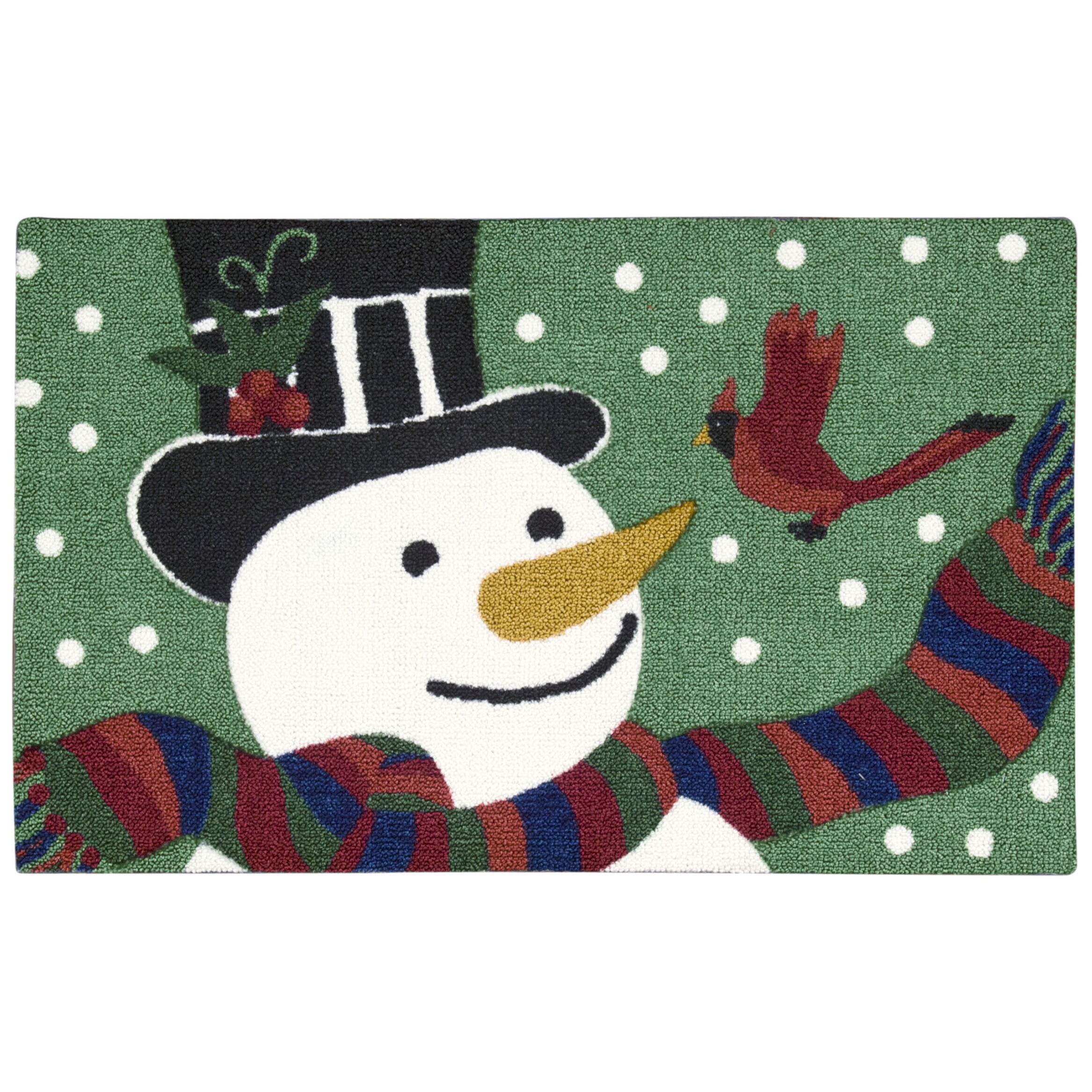 Nourison Enhance Snowman Green Accent Rug - 1'6" x 2'6"