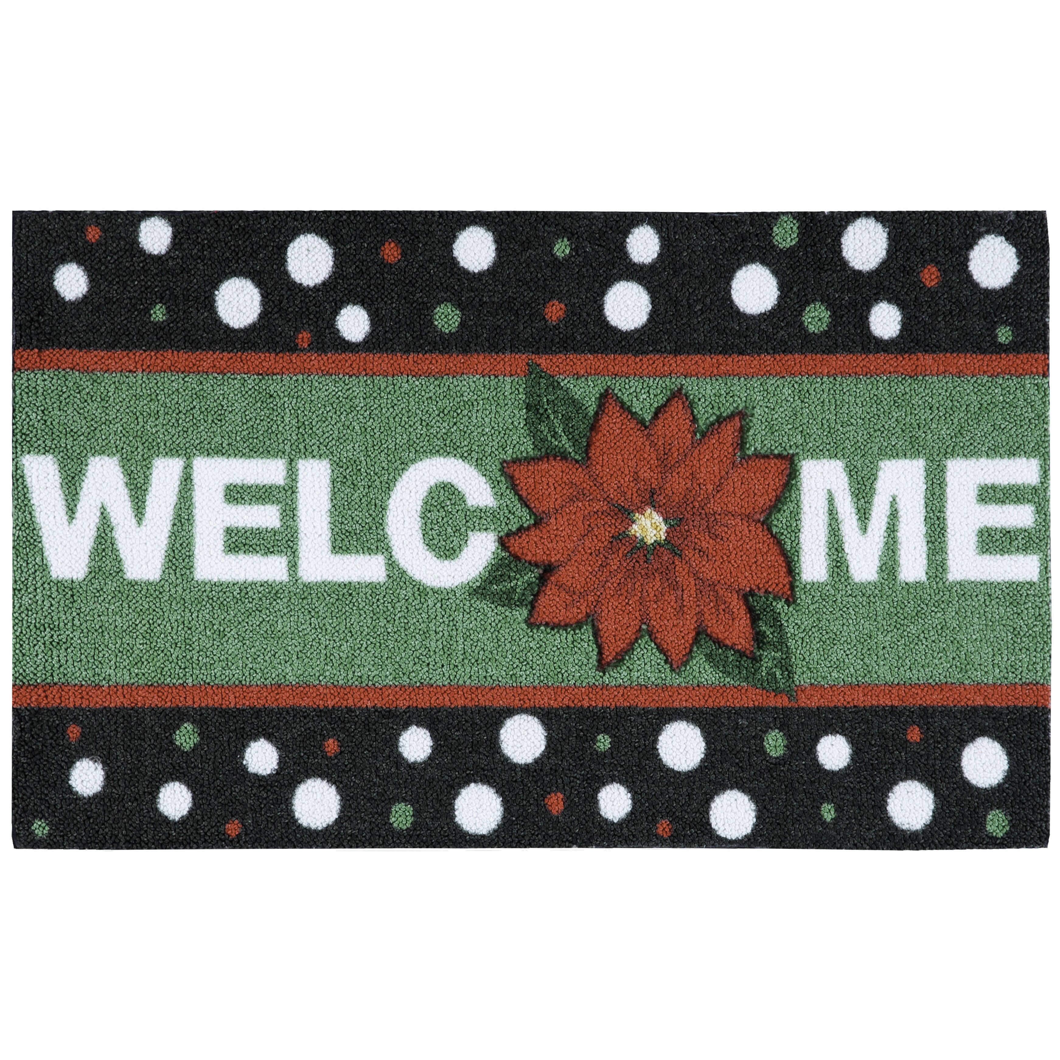 Nourison Enhance Welcome Green Accent Rug - 1'6" x 2'3"