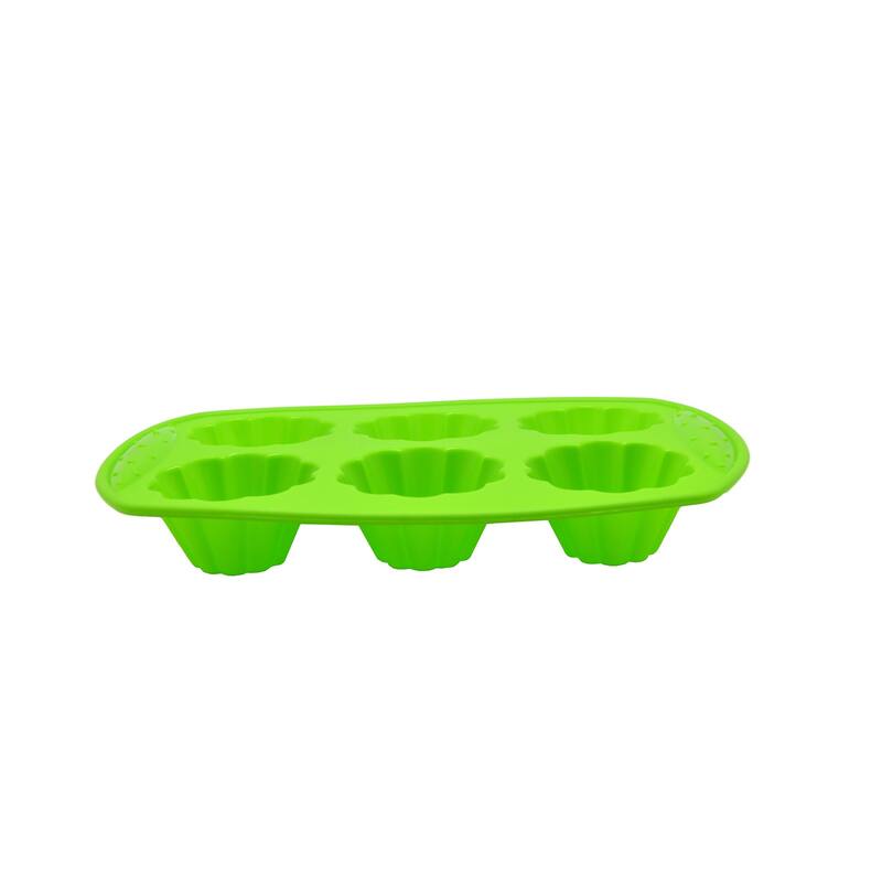 Prime Cook Silicone Flower-shaped 6-count Cupcake Pan