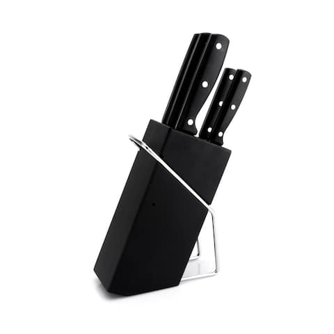 Carbon Steel Blade 6-piece Knife Block Set