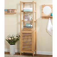 Simple Living Natural Bamboo Linen Tower