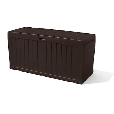 Keter Marvel Plus 71 Gallon All-Weather Storage Deck Box for Patio And Lawn Furniture Cushion Storage