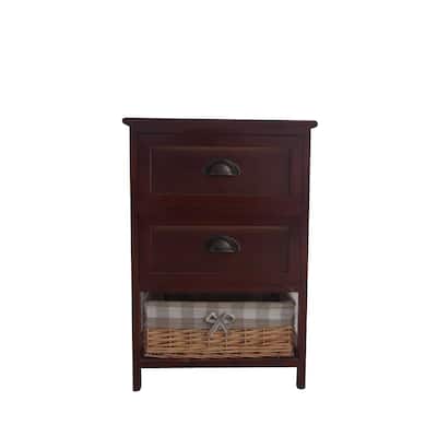 Benzara Urban Port Dark Brown Wood Cabinet