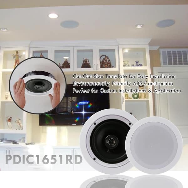 Shop Pyle White Abs In Wall In Ceiling Flush Mount