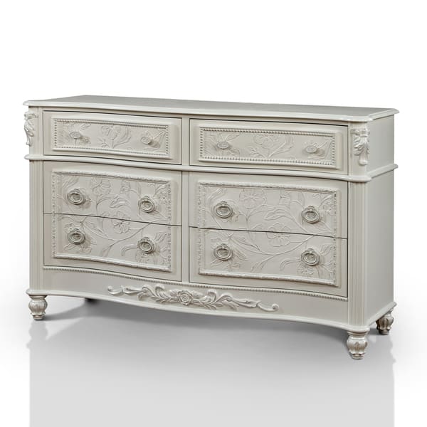 Shop Furniture Of America Hist Traditional White Solid Wood