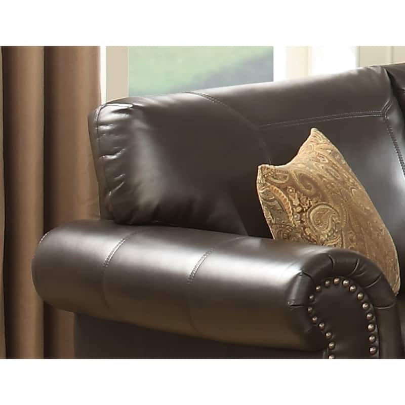 Copper Grove Blackmuir Traditional Brown Stationary Sofa