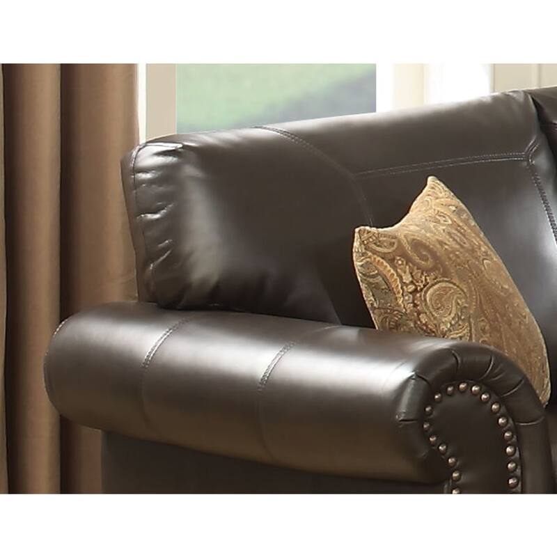 Copper Grove Blackmuir Traditional Brown Stationary Sofa