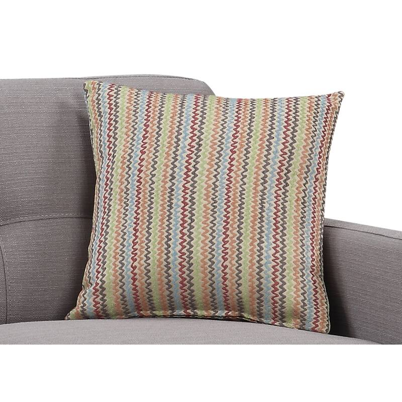 Crystal Gray Mid-Century Loveseat