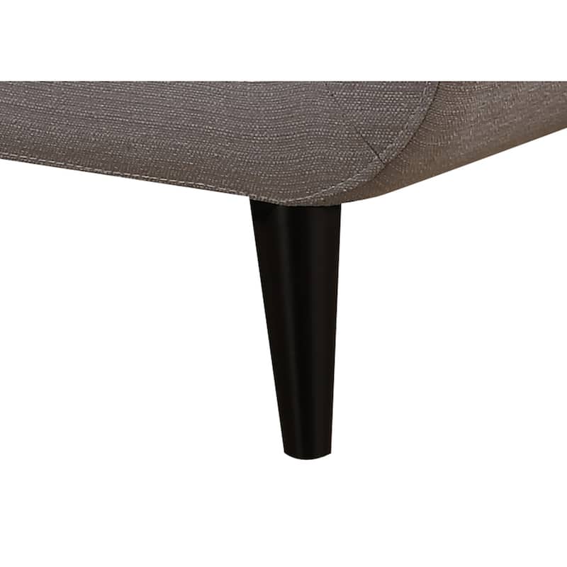 Crystal Mid-Century Modern Grey Sofa