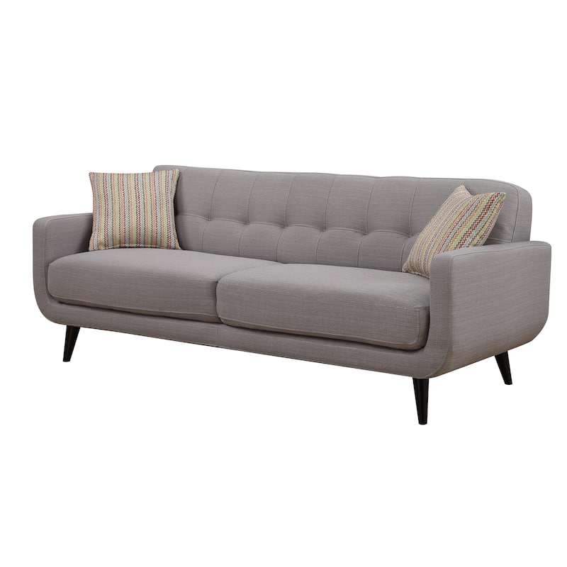 Crystal Grey 3-Piece Living Room Sofa Set