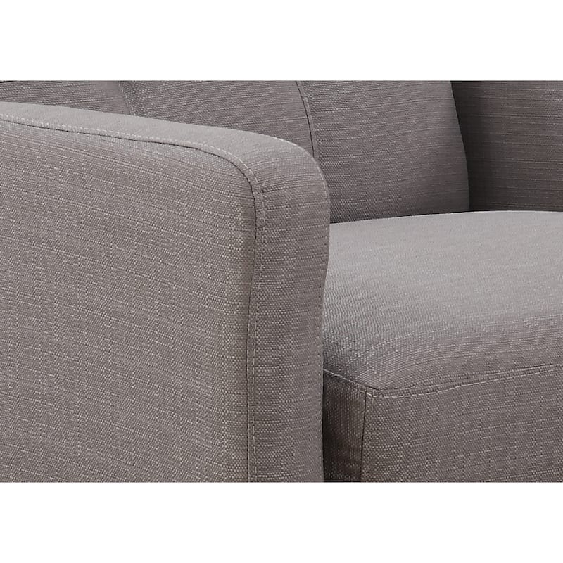 Crystal Grey 3-Piece Living Room Sofa Set