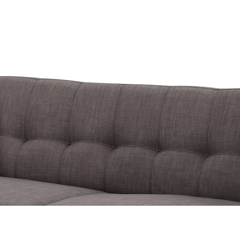 Carson Carrington Stykkisholmur Mid-century Modern Charcoal Sofa