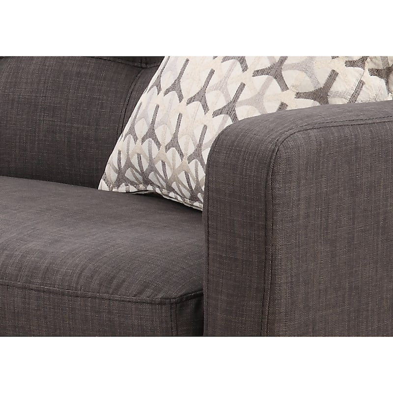 Carson Carrington Stykkisholmur Mid-century Modern Charcoal Sofa